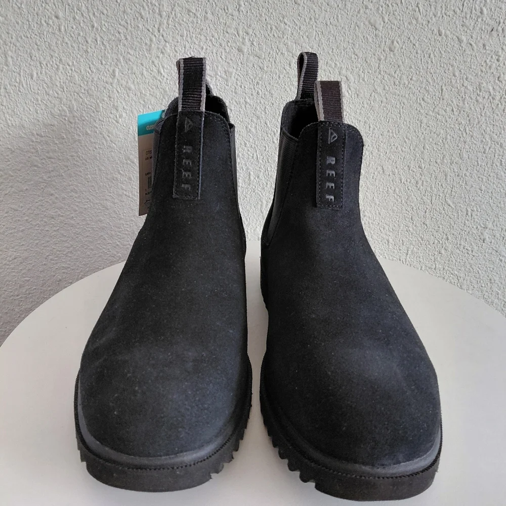 Nwob Reef Otis Black Suede Chelsea Boots CJ5169